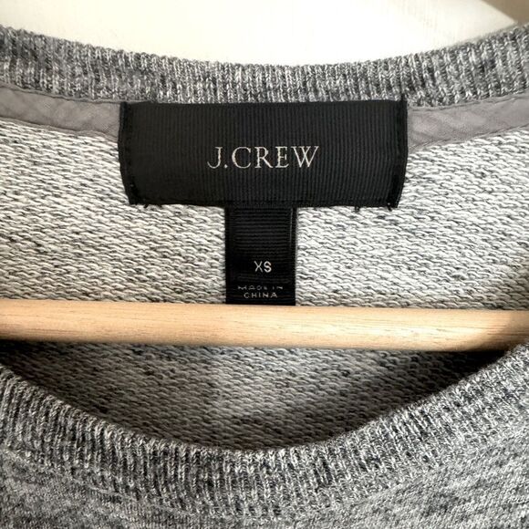 J. Crew Side Zip Tunic Sweatshirt in Heather Gray Size XS - Picture 5 of 9